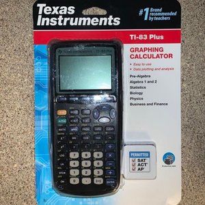 Brand new Texas Instruments TI-83 Graphing Calculator w/ batteries & case